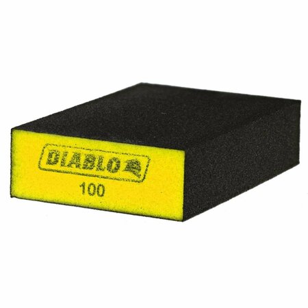 FREUD AMERICA 100 Grit Endura-Bond Flat Edge Fine Sanding Sponge 1018153